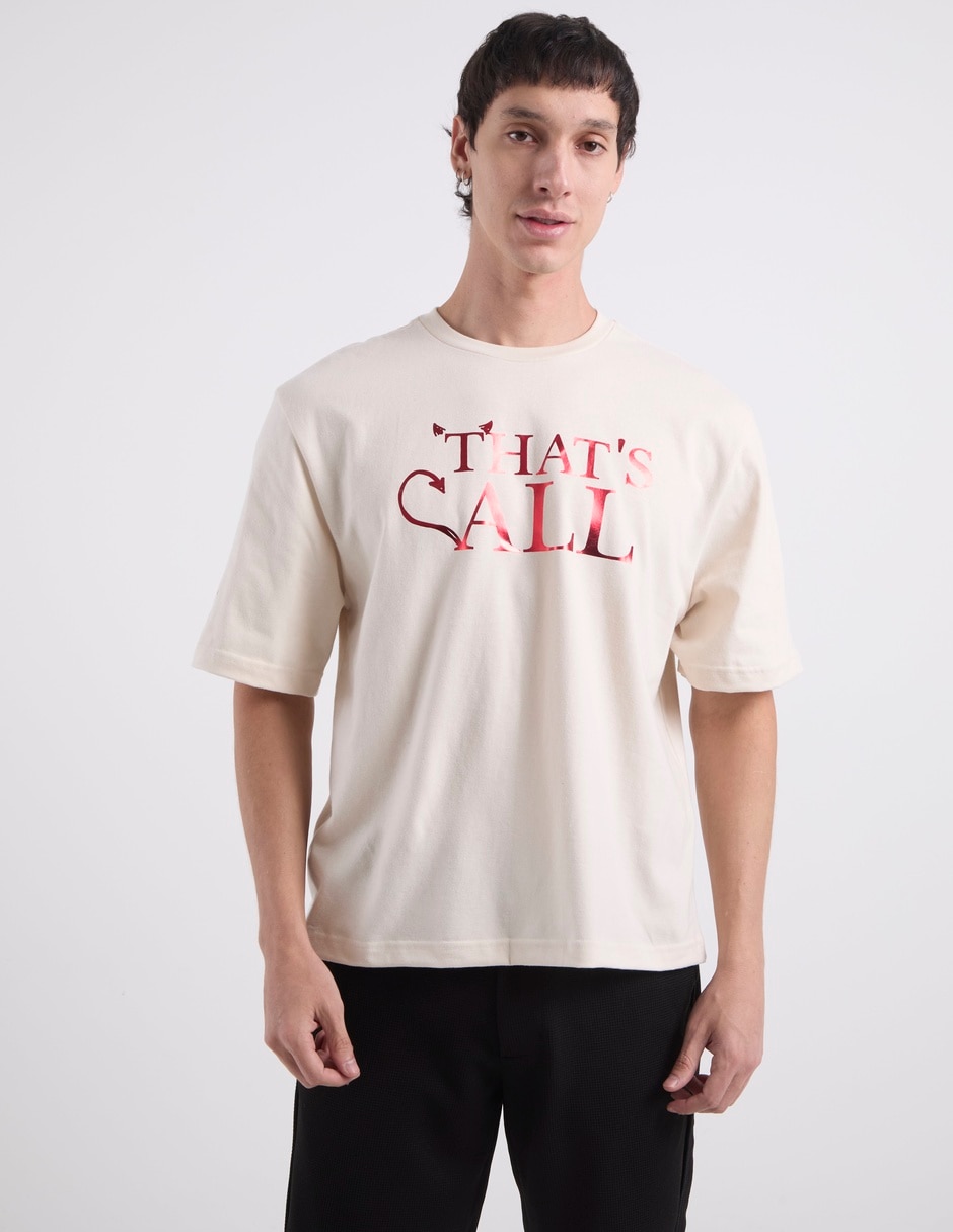 Playera El diablo viste a la moda cuello redondo para hombre