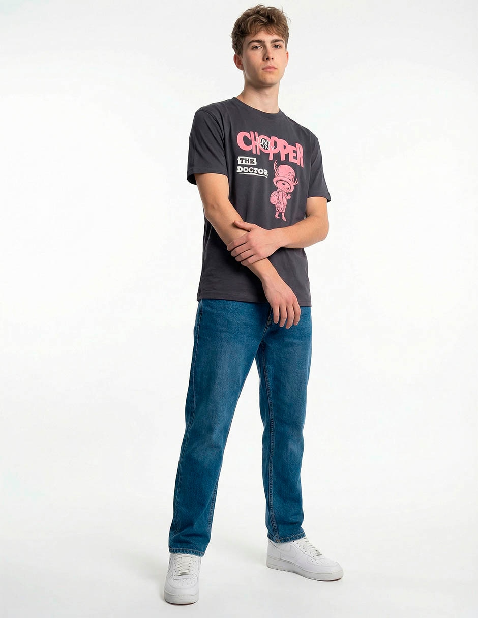 Playera One Piece Tony Tony Chopper cuello redondo para hombre 3