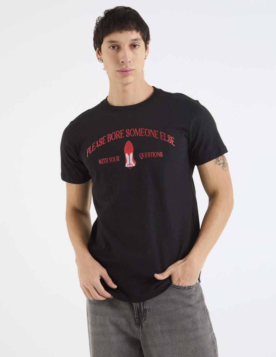 Playera cuello redondo