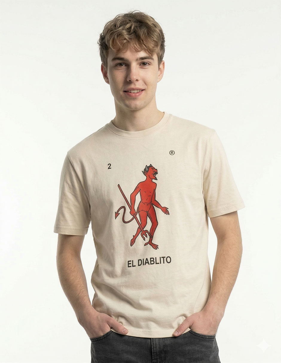 Playera El Diablito cuello redondo para hombre