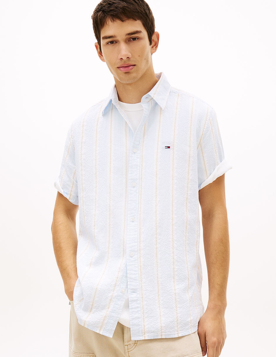 Camisa casual de algodón manga corta para hombre Camisa casual de algodón manga corta para hombre