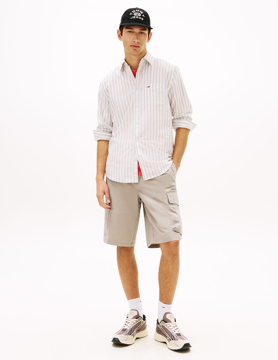 Camisa casual de algodón manga larga para hombre 3