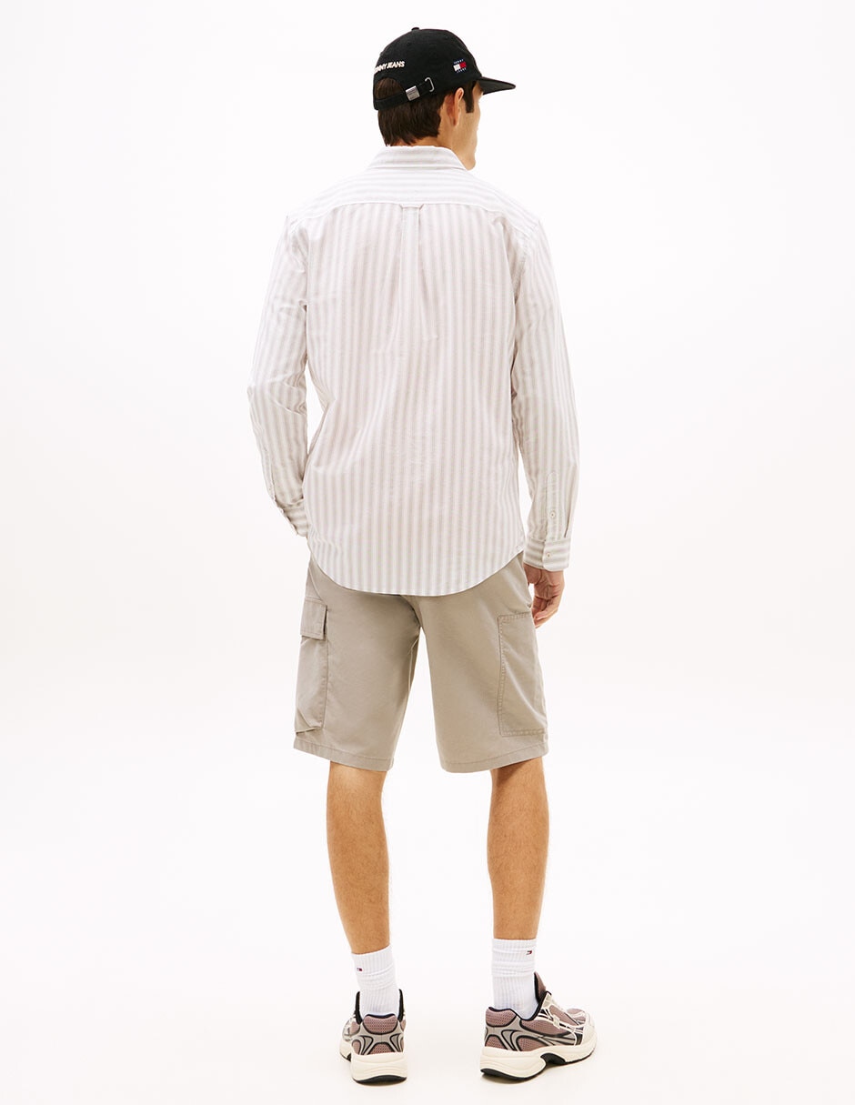 Camisa casual de algodón manga larga para hombre 4