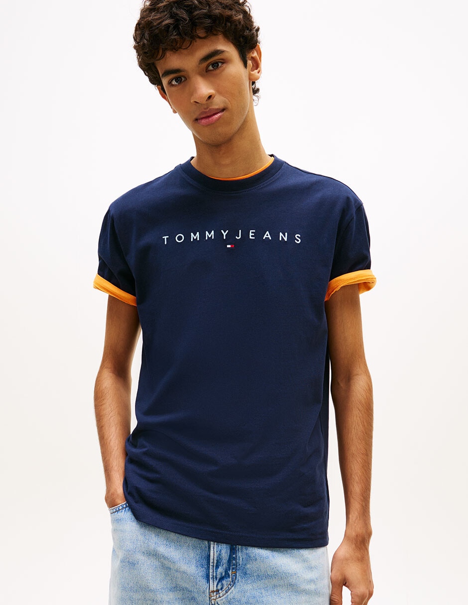 Playera Linear cuello redondo para hombre