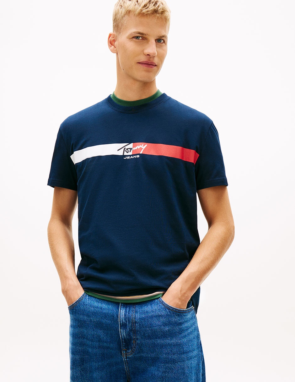 Playera cuello redondo para hombre