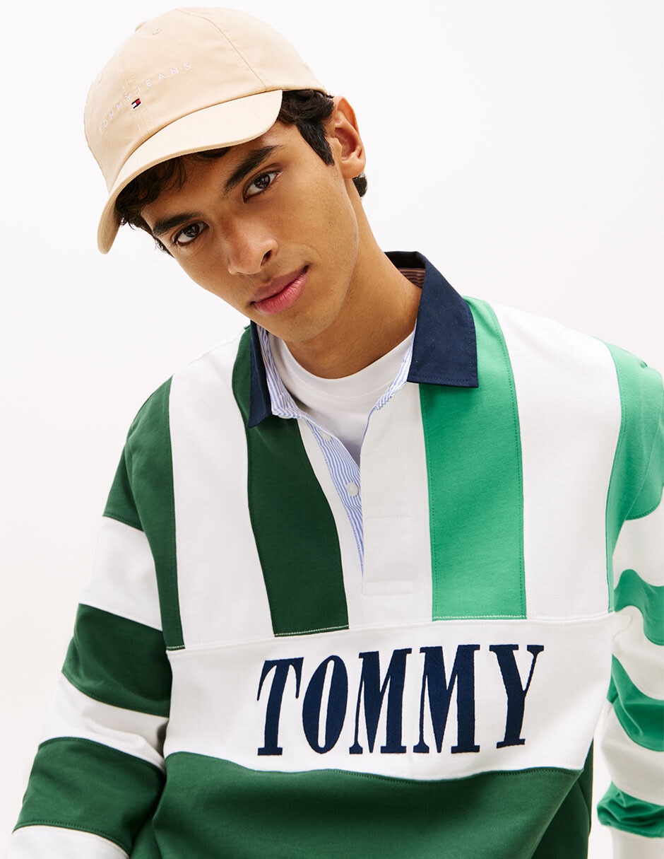Gorra con visera curva casual Tjm Linear Logo para hombre 4