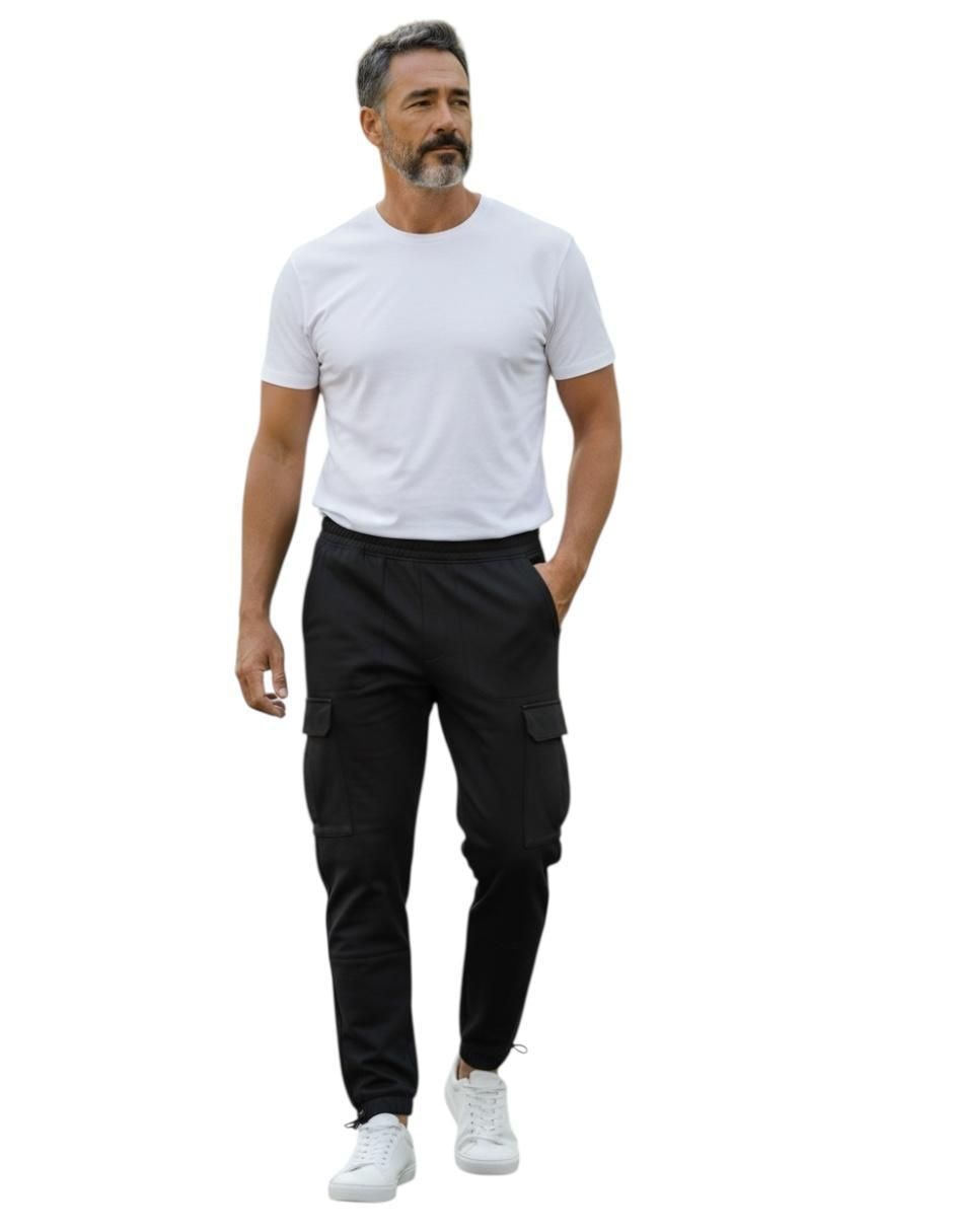 Pants regular con elástico para hombre Pants regular con elástico para hombre