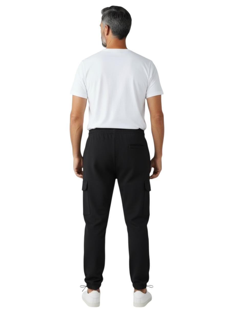 Pants regular con elástico para hombre 2