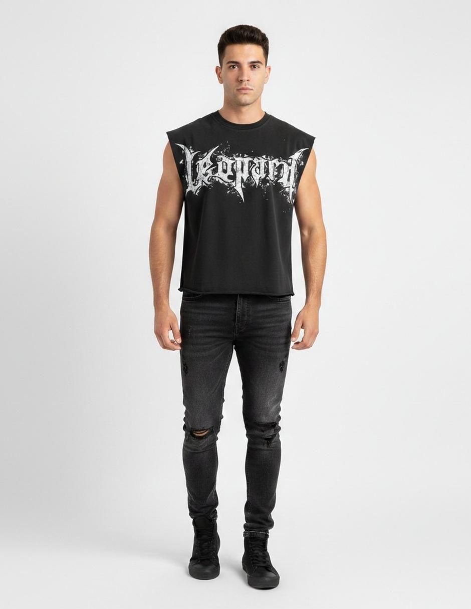 "set playera/playera" john leopard "cuello" redondo "para hombre"